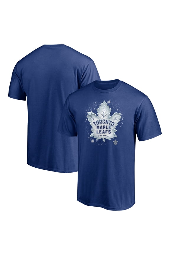 Men's Blue Toronto Maple Leafs Snow Logo T-Shirt