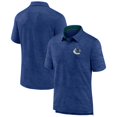 thumbnail image 1 of Men's Fanatics Blue Vancouver Canucks Authentic Pro Rink Polo, 1 of 3