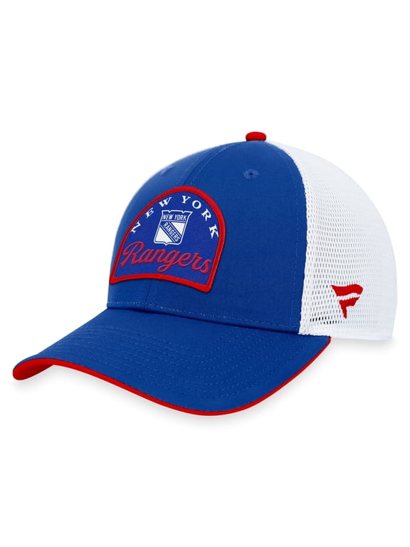Men's Fanatics Blue/White New York Rangers Fundamental Adjustable Hat