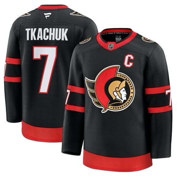 Men's Fanatics Brady Tkachuk Black Ottawa Senators Home Premium Jersey