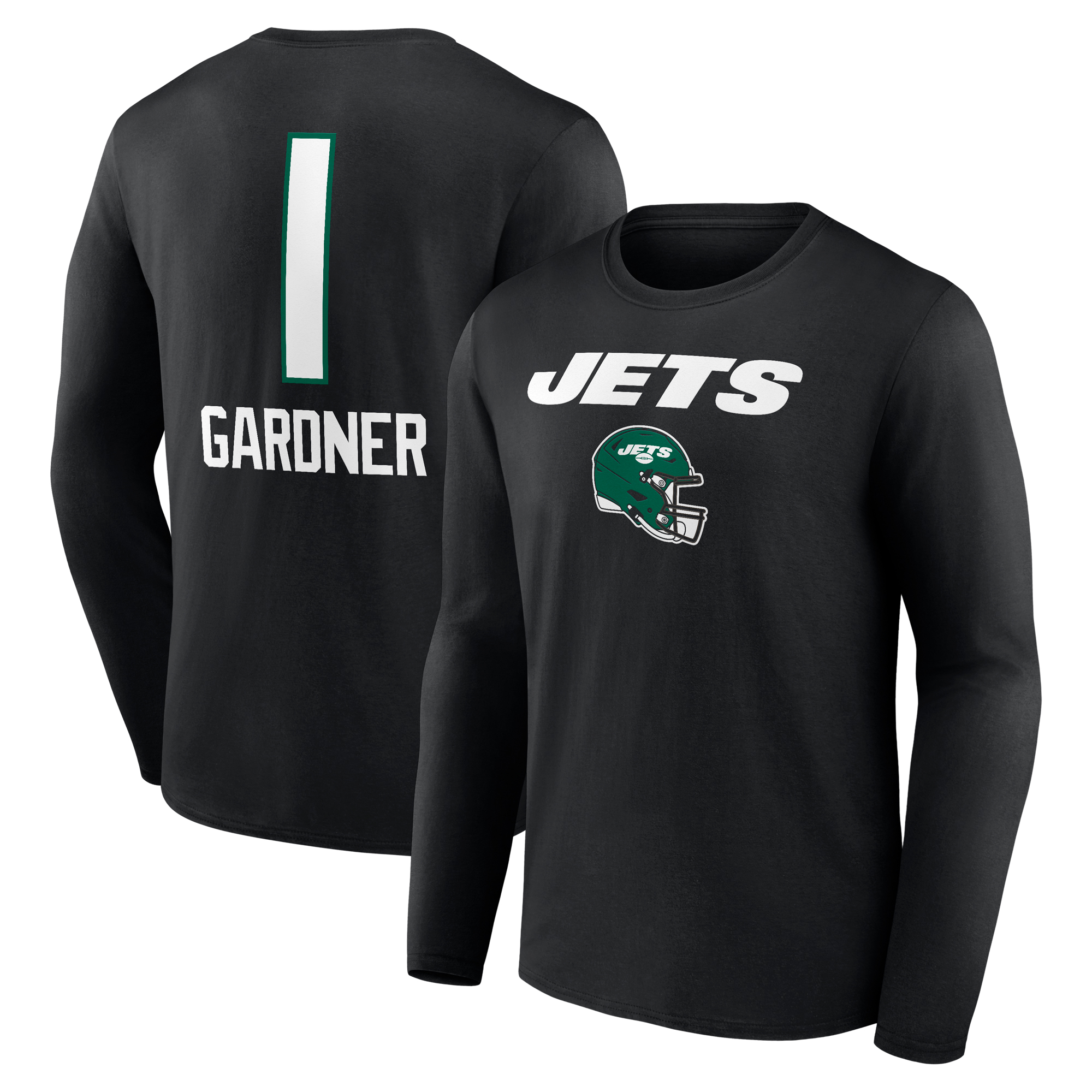 Men's Fanatics Branded Ahmad Sauce Gardner Black New York Jets Team Wordmark Player Name