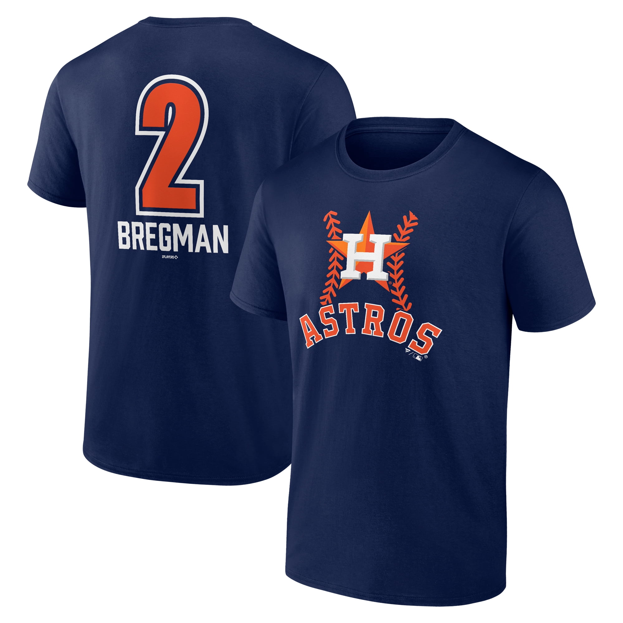 Men s Fanatics Alex Bregman Navy Houston Astros Fastball Player Name Number T Shirt Walmart
