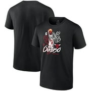 Men's Fanatics Branded Alex Caruso Black Chicago Bulls Player Name & Number Competitor T-Shirt