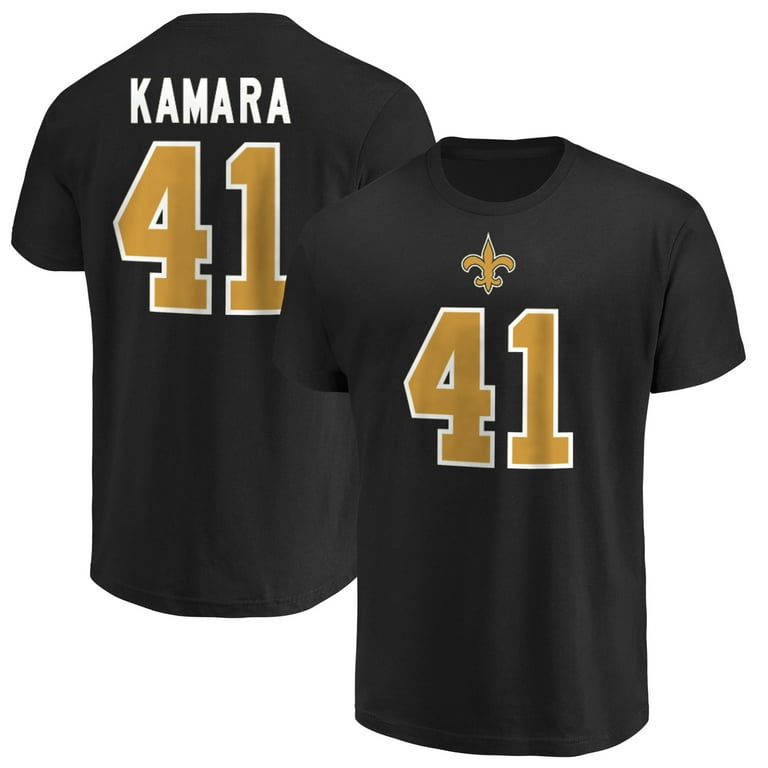 Men s Fanatics Branded Alvin Kamara Black New Orleans Saints Athletic Coordinator T Shirt Walmart