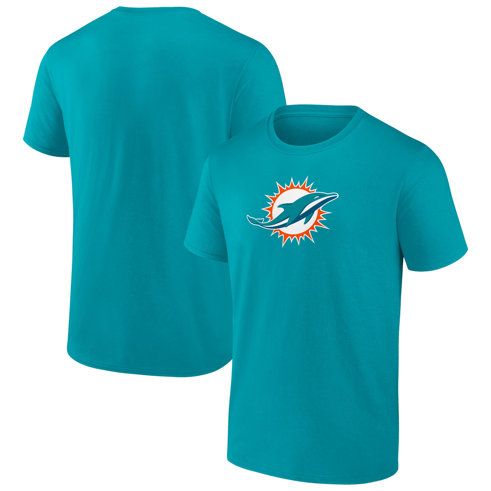 Men's Fanatics Branded Aqua Miami Dolphins Primary Team Logo T