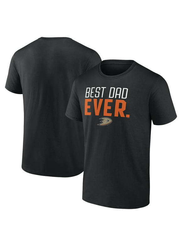 Men's Fanatics Branded Black Anaheim Ducks Best Dad Ever T-Shirt