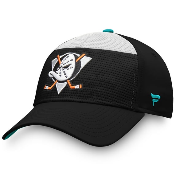 Men's Fanatics Black Anaheim Ducks Breakaway Alternate Jersey Flex Hat