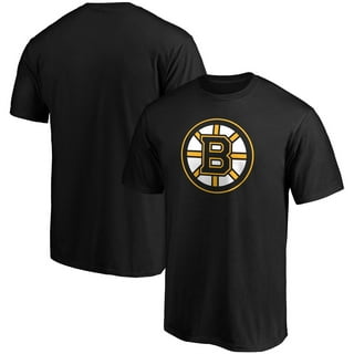 Men's Mitchell & Ness Black Boston Bruins Logo Long Sleeve T-Shirt