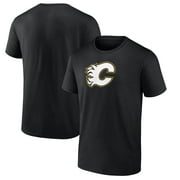 Men's Fanatics Branded Black Calgary Flames Team Primary Logo Graphic T-Shirt