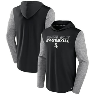 Men's Stitches Black Chicago White Sox Sleeveless Pullover Hoodie Size: Large