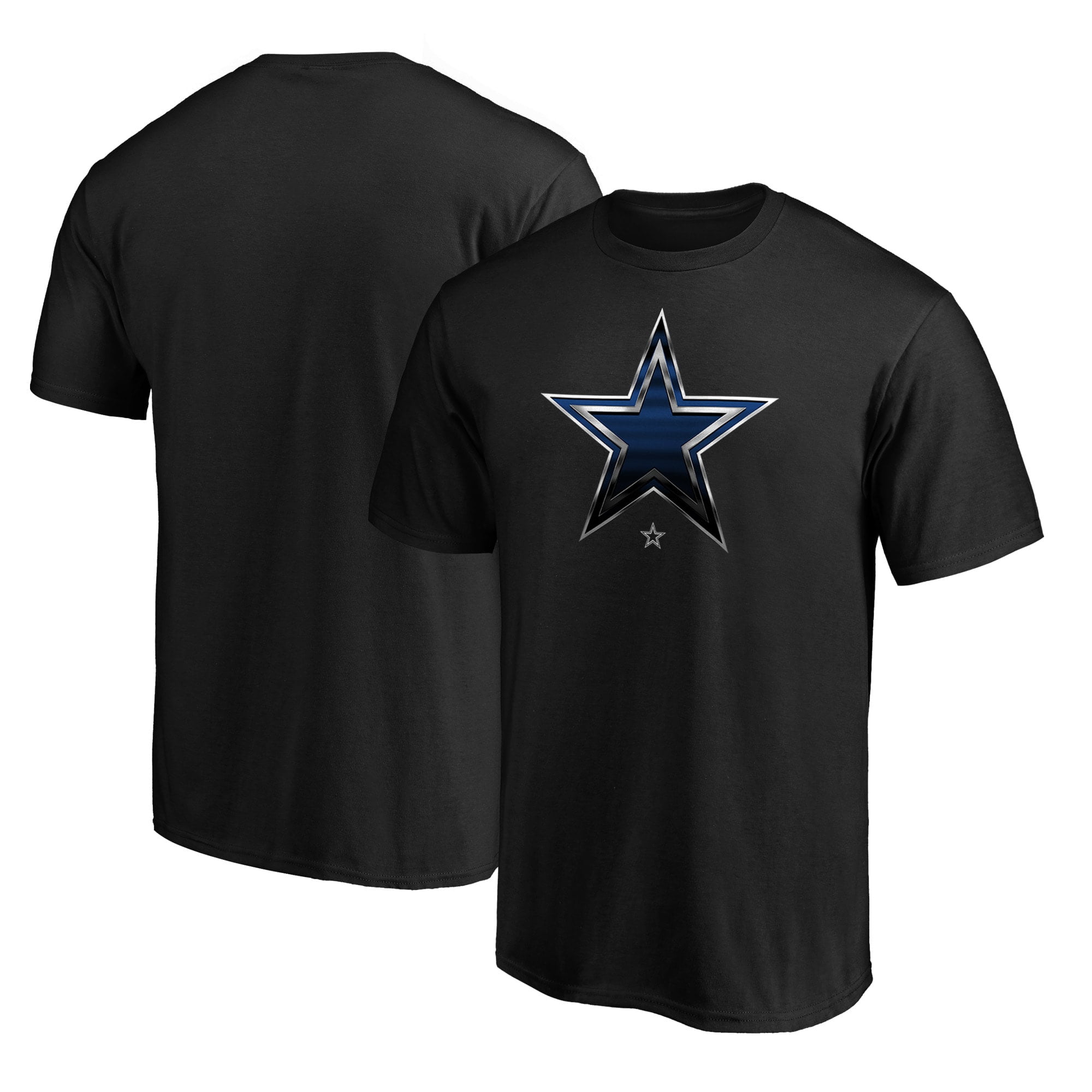 Men's Fanatics Branded Black Dallas Cowboys Midnight Mascot Logo T ...