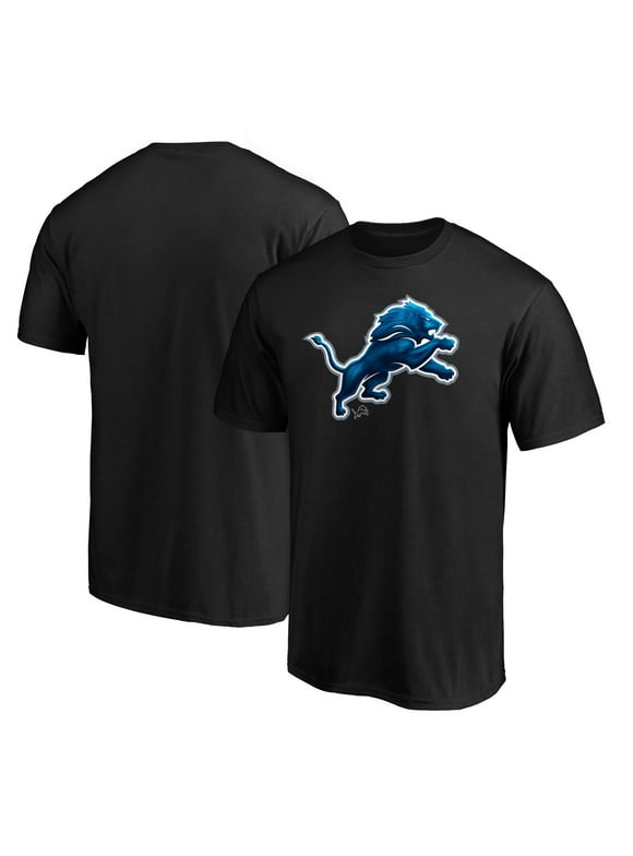 Men's Fanatics Branded  Black Detroit Lions Midnight Mascot T-Shirt