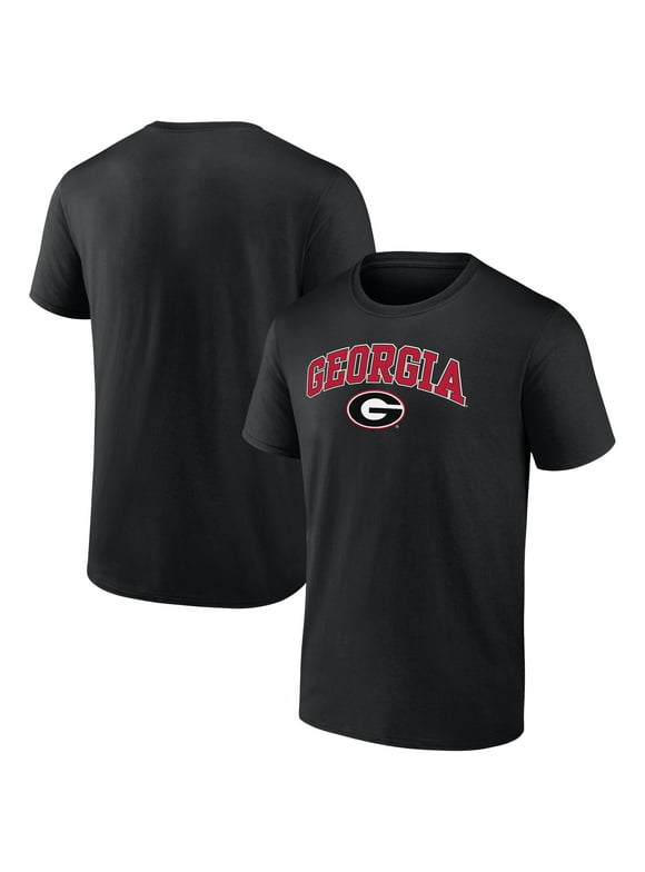 Men's Fanatics Branded Black Georgia Bulldogs Campus T-Shirt