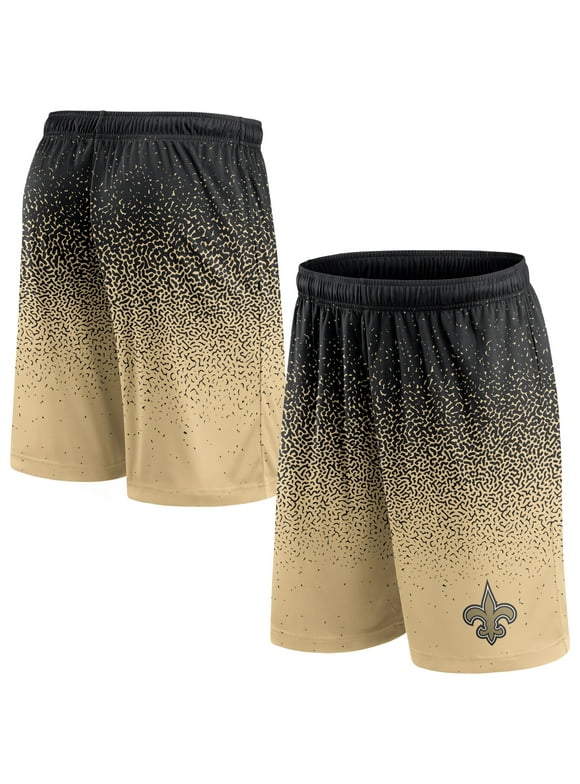 Men's Fanatics Branded Black/Gold New Orleans Saints Ombre Shorts