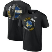 Men's Fanatics Branded Black Golden State Warriors 2022 NBA Finals Champions Drive List Roster T-Shirt