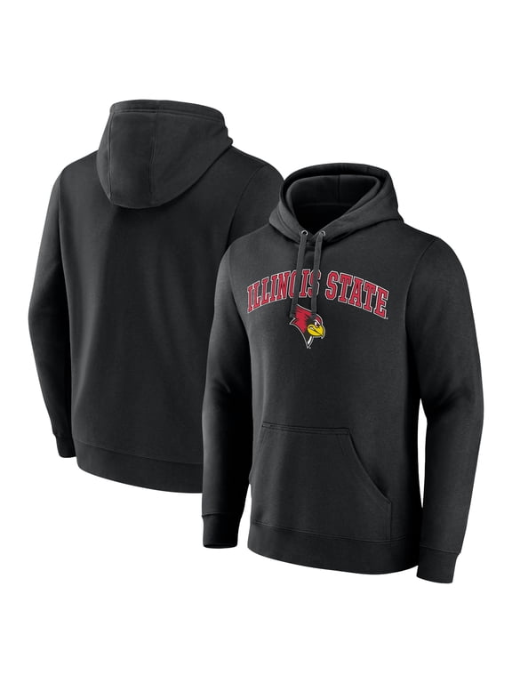 Men's Black Illinois State Redbirds Campus Team Pullover Hoodie