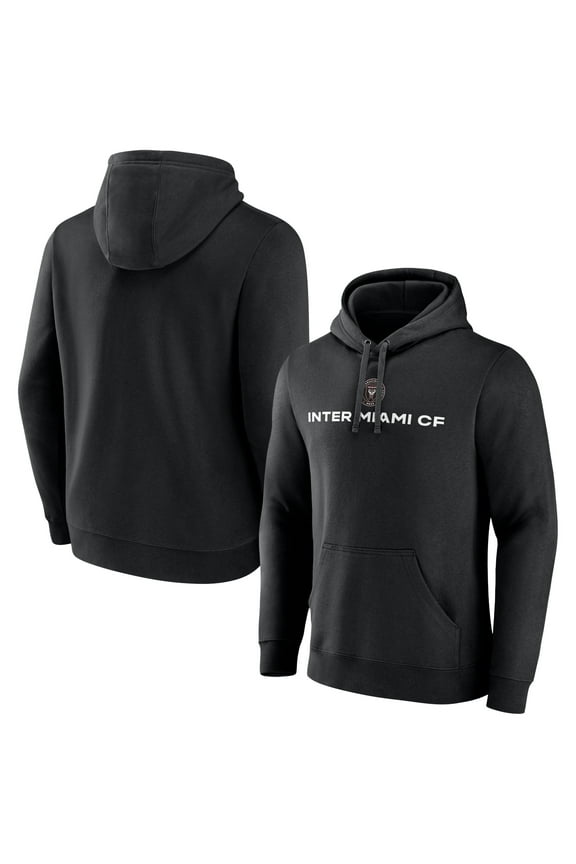 Men's Black Inter Miami CF Victory Arch Pullover Hoodie