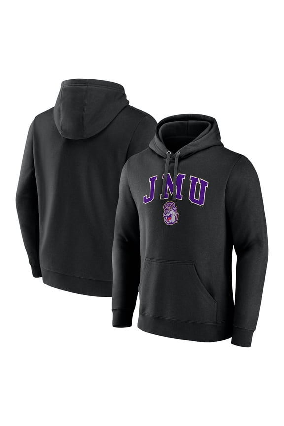 Men's Black James Madison Dukes Campus Pullover Hoodie