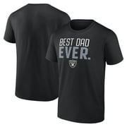 Men's Fanatics Branded Black Las Vegas Raiders Best Dad Ever Team T-Shirt