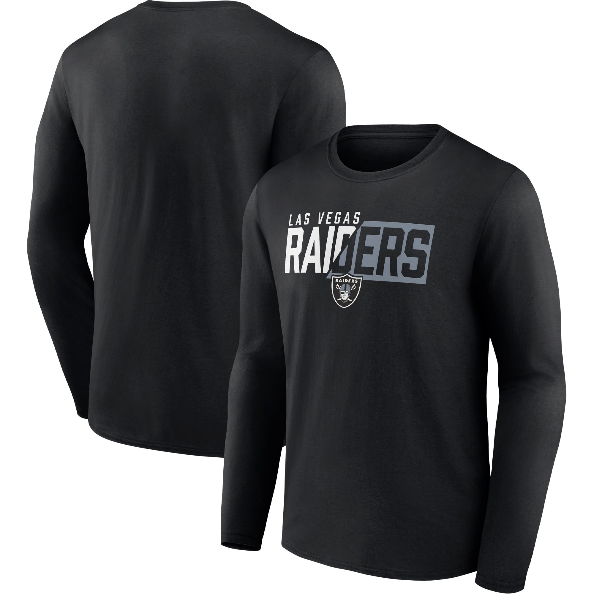 Men's Fanatics Branded Black Las Vegas Raiders One Two Long Sleeve T