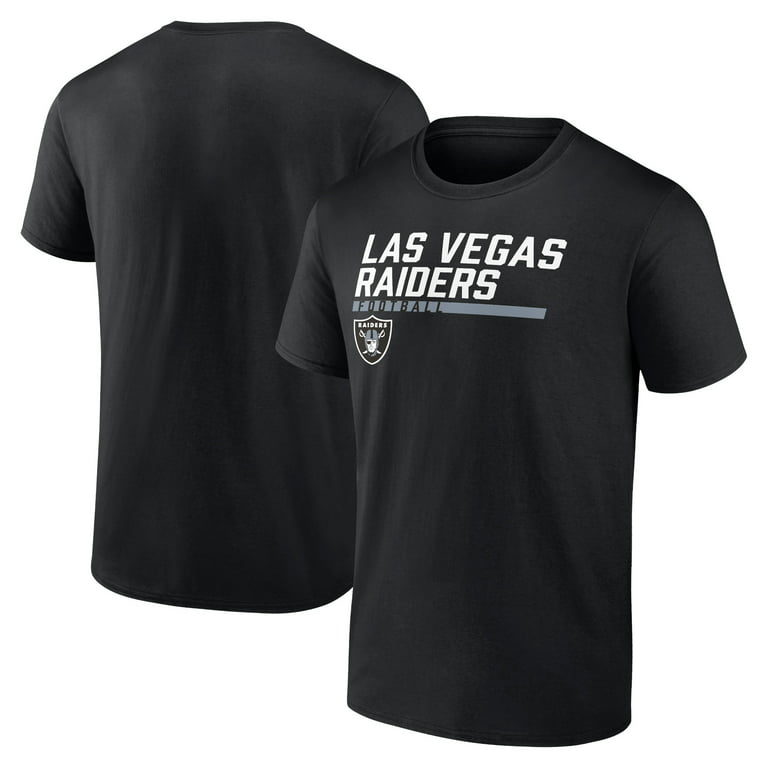 Men's Fanatics Branded Black Las Vegas Raiders Stacked T-Shirt 