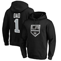 Men's Black Los Angeles Kings #1 Dad Pullover Hoodie