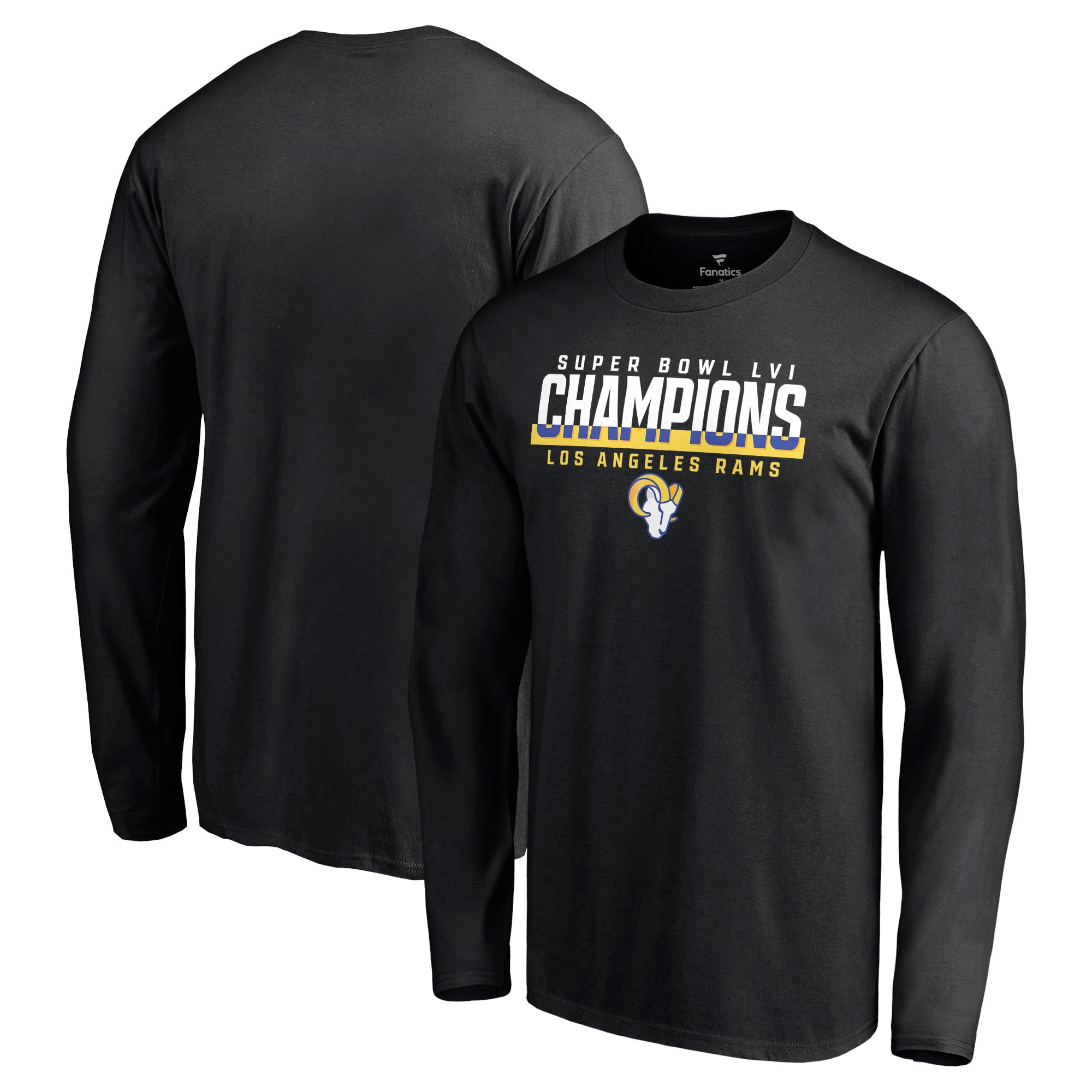  Fanatics Men's Black Los Angeles Rams Super Bowl LVI Champions  Schedule T-Shirt : Sports & Outdoors