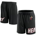 thumbnail image 1 of Men's Fanatics Black Miami Heat Free Throw Mesh Shorts, 1 of 3