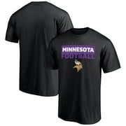 Men's Fanatics Branded Black Minnesota Vikings Gain Ground T-Shirt