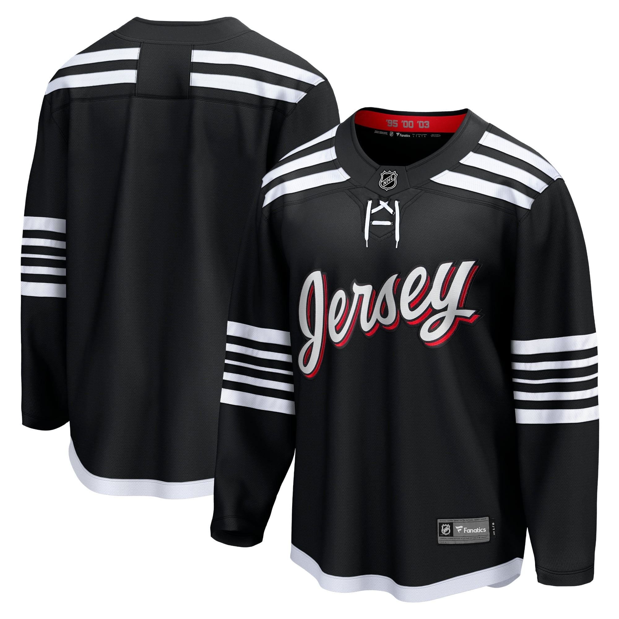 Men's Fanatics Branded Black New Jersey Devils Alternate Premier