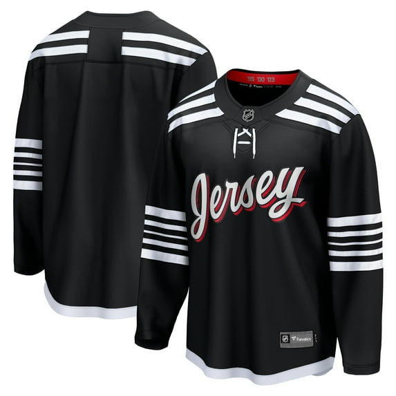 Men's Fanatics Branded Black New Jersey Devils Alternate Premier Breakaway Team Jersey