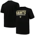 thumbnail image 1 of Men's Fanatics Black New Orleans Saints Big & Tall Pop T-Shirt, 1 of 3