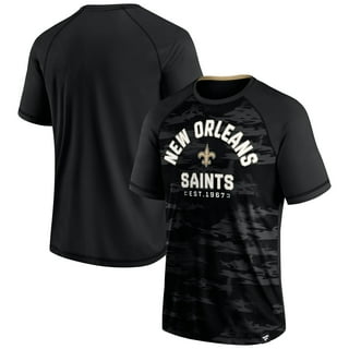 New Orleans Saints Nike Color Block Team Name T-Shirt - White/Heathered  Black