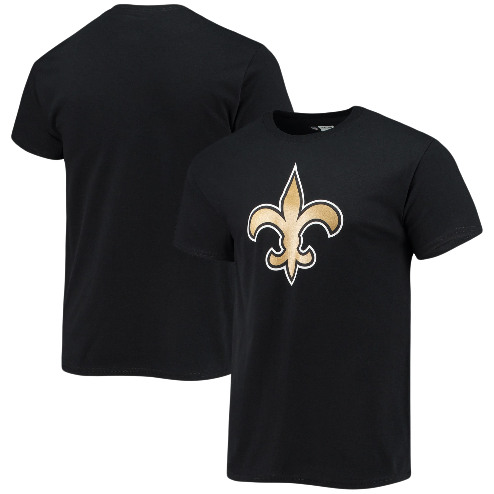 Men's Fanatics Branded Black New Orleans Saints Primary Team Logo T