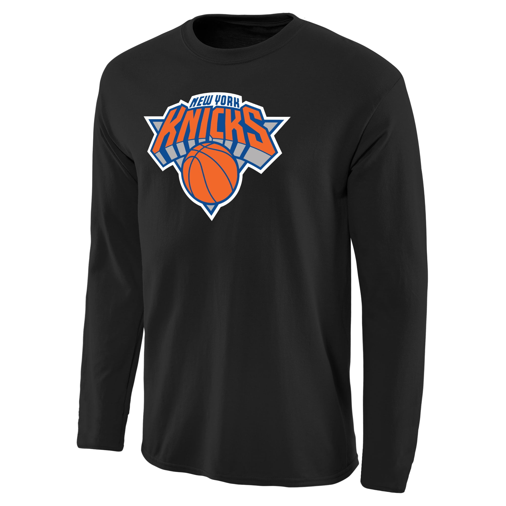 Men's Fanatics Branded Black New York Knicks Primary Logo Long Sleeve T