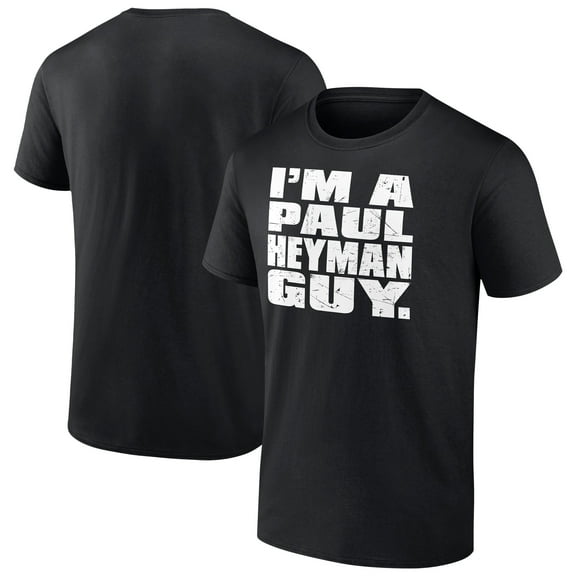 Men's Black Paul Heyman I'm A Paul Heyman Guy T-Shirt