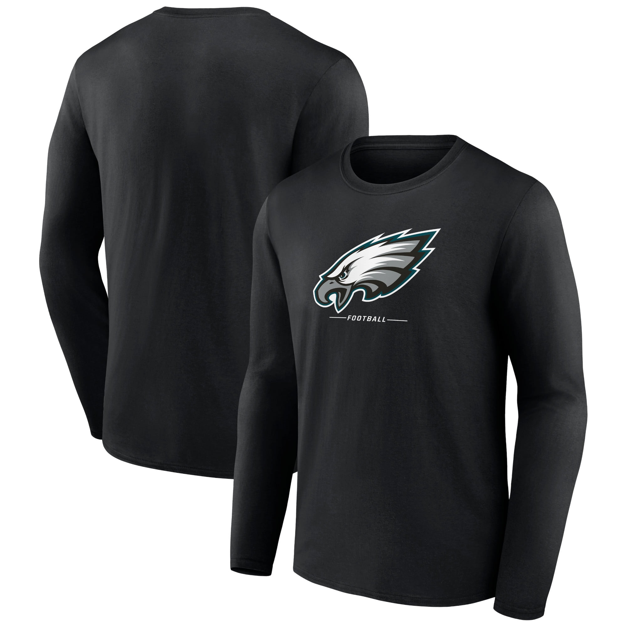 Men's Fanatics Branded Black Philadelphia Eagles Logo Team Lockup Long