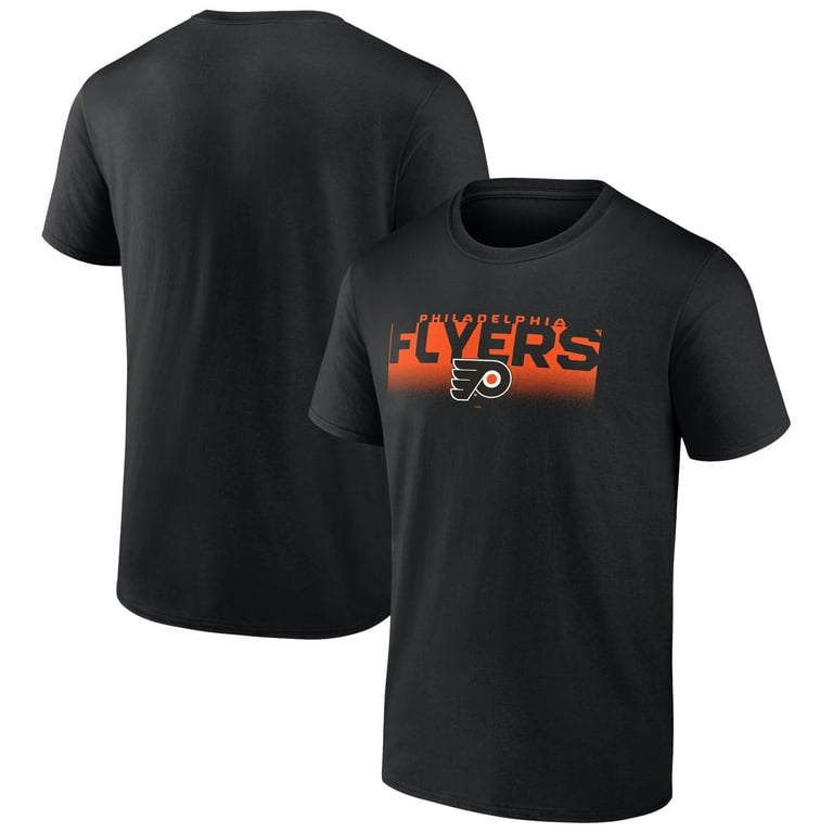 Men s Black Philadelphia Flyers Solid Formation T Shirt Walmart