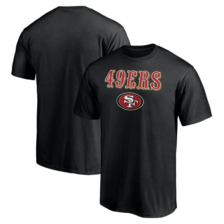 Men's Fanatics Branded Black San Francisco 49ers Logo Team Lockup T-Shirt 