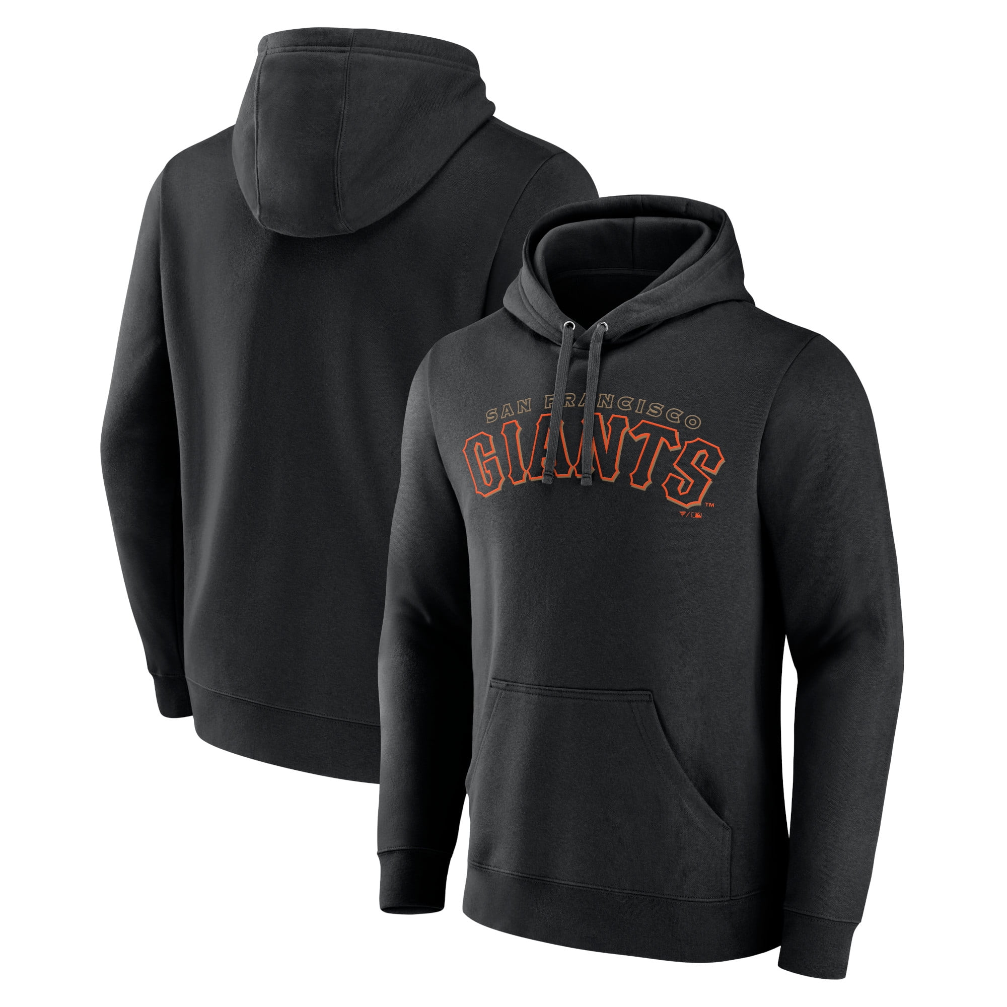 Men s Black San Francisco Giants Giants Alternate Club Lettering Pullover Hoodie Walmart