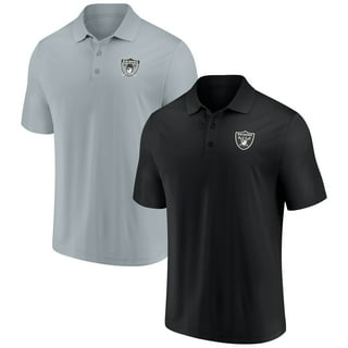 Antigua Men's Las Vegas Raiders Grey Legacy Pique Polo