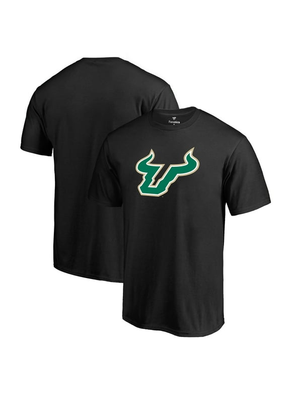 Men's Fanatics Branded Black South Florida Bulls Primary Logo T-Shirt