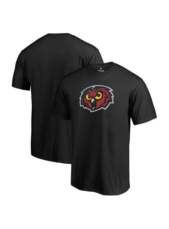 Men's Fanatics Branded Black Temple Owls Primary Logo T-Shirt