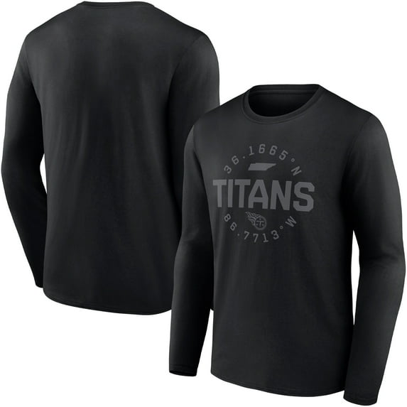 Men's Fanatics Branded Black Tennessee Titans Out of the Park Long Sleeve T-Shirt