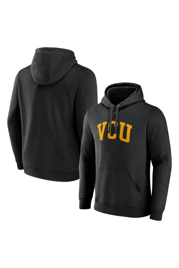 Men's Black VCU Rams Basic Arch Pullover Hoodie