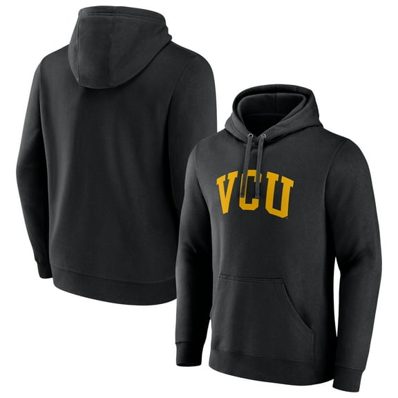 Men's Black VCU Rams Basic Arch Pullover Hoodie