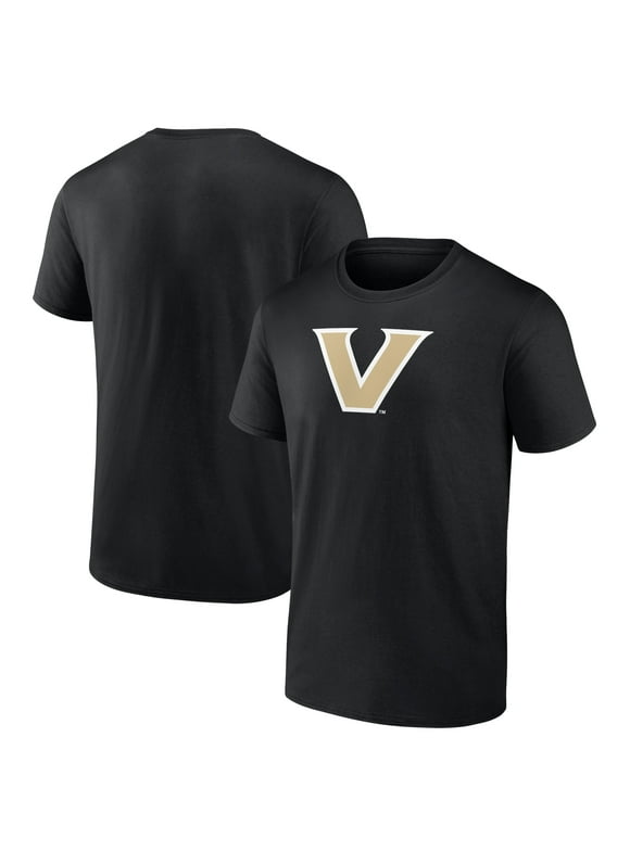 Men's Fanatics Branded Black Vanderbilt Commodores Primary Logo T-Shirt
