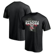 Men's Fanatics Branded Black Wisconsin Badgers Badger State T-Shirt