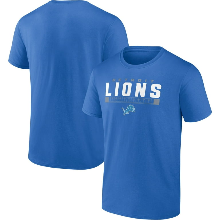 Men s Fanatics Branded Blue Detroit Lions Go To Bat T Shirt