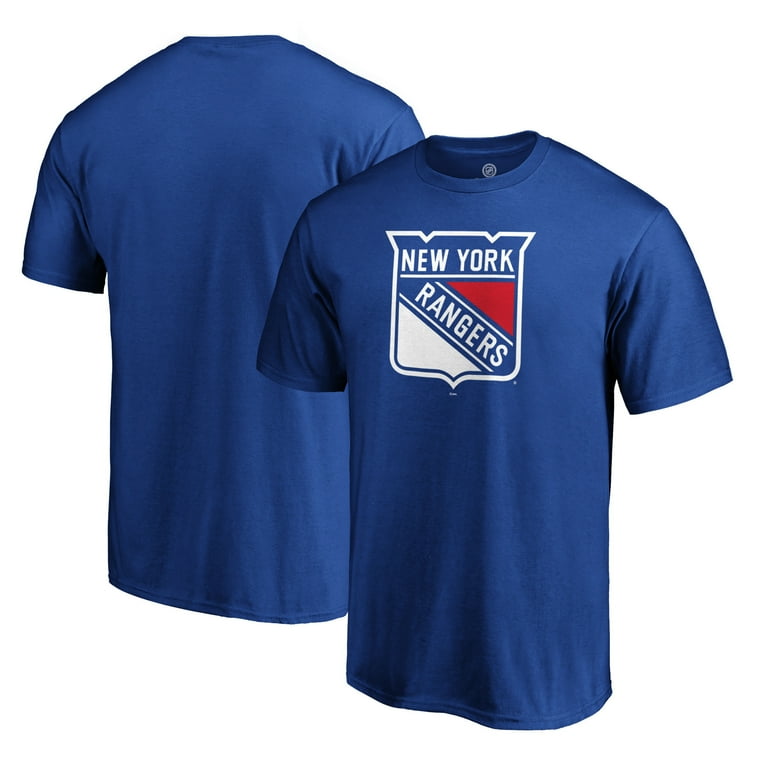 Men s NY Rangers Fanatics Blue T Shirt Primary Logo Apparel Walmart